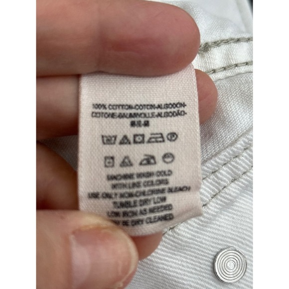 Free People‎ White Denim Jacket Gray Knit Sleeves Hoodie Layered Casual Wom SZ M - Picture 6 of 8